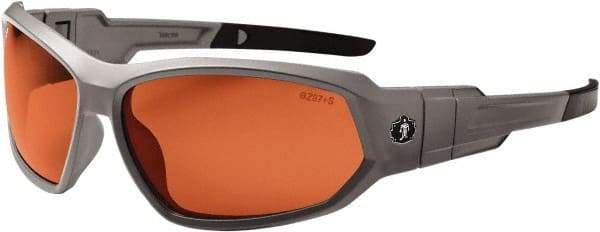 Ergodyne - Copper Lenses, Framed Polarized Glasses - Uncoated Lenses, Size Universal, Wrap Around - Americas Industrial Supply