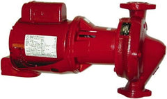 Bell & Gossett - 3 hp, 3 Phase, Cast Iron Housing, Bronze Impeller, Inline Circulator Pump - 208/230/460 Volt, 60 Hz, Flanges Included, 175 Max psi, Open Drip Proof Motor - Americas Industrial Supply