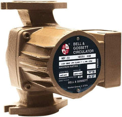 Bell & Gossett - .17 hp, 1 Phase, Bronze Housing, Noryl Impeller, Inline Circulator Pump - 115/230V Volt, 60 Hz Hz, 125 Max psi, 120V Motor - Americas Industrial Supply