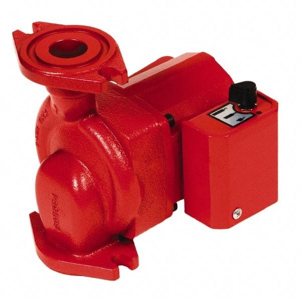 Bell & Gossett - 0.068 hp, 1 Phase, Cast Iron Housing, Noryl Impeller, Inline Circulator Pump - 115/230V Volt, 60 Hz Hz, 125 Max psi, 120V Motor - Americas Industrial Supply