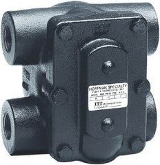 Hoffman Speciality - 2 Port, 1-1/2" Pipe, Stainless Steel Float & Thermostatic Steam Trap - 30 Max psi - Americas Industrial Supply