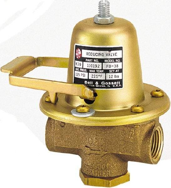 Bell & Gossett - 1/2" Inlet, 1/2" Outlet, FNPT, Pressure Relief Valve - 125 Max psi, Lead Free Brass - Americas Industrial Supply