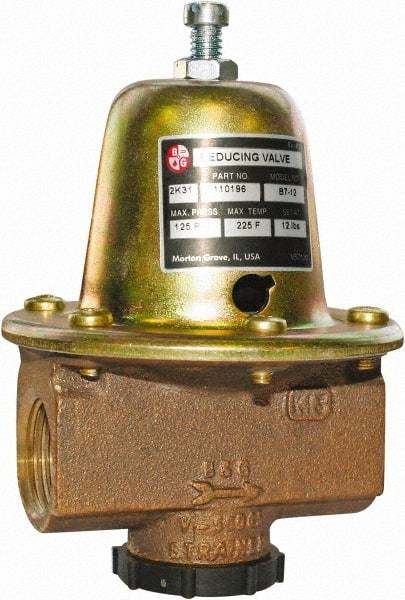 Bell & Gossett - 3/4" Inlet, 3/4" Outlet, FNPT, Reducing Valve - 125 Max psi, Lead Free Brass - Americas Industrial Supply