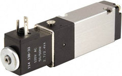 ARO/Ingersoll-Rand - 1/8" Inlet x 1/8" Outlet, Solenoid Actuator, Spring Return, 2 Position, Body Ported Solenoid Air Valve - 24 VDC Input, 0.7 CV, 4 Way, 115 psi, 122° Max Temp - Americas Industrial Supply