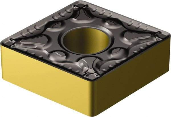 Sandvik Coromant - CNMG542 PM Grade 4335 Carbide Turning Insert - TiCN/AI2O3/TiN Finish, 80° Diamond, 5/8" Inscr Circle, 1/4" Thick, 1/32" Corner Radius - Americas Industrial Supply