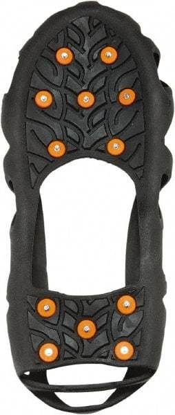Ergodyne - Size XL, (Women's Size XL) Strap-On Cleat - Steel Studs Traction, Black - Americas Industrial Supply