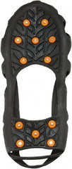 Ergodyne - Size L, (Women's Size L) Strap-On Cleat - Steel Studs Traction, Black - Americas Industrial Supply
