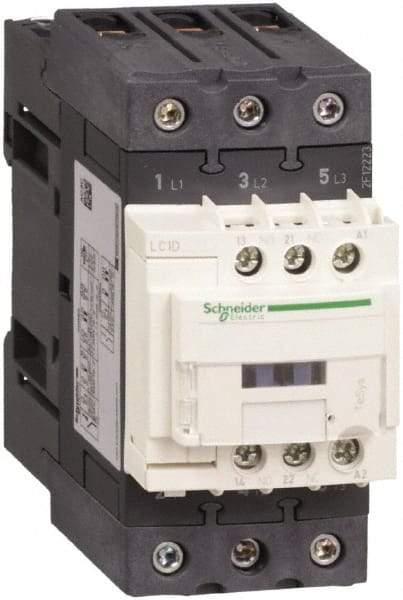 Schneider Electric - 3 Pole, 230 Coil VAC at 50/60 Hz, 65 Amp at 440 VAC, Nonreversible IEC Contactor - CCC, CSA, CSA C22.2 No. 14, EN/IEC 60947-4-1, EN/IEC 60947-5-1, GOST, RoHS Compliant, UL 508, UL Listed - Americas Industrial Supply