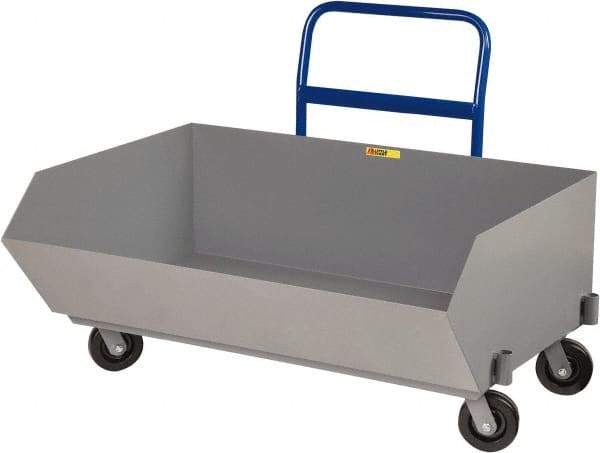 Little Giant - 2,000 Lb Load Capacity, 9.7 Cu Ft, Steel Low Profile - 38" Wide x 54" Long x 24" High, Gray - Americas Industrial Supply