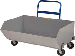 Little Giant - 2,000 Lb Load Capacity, 9.7 Cu Ft, Steel Low Profile - 38" Wide x 54" Long x 24" High, Gray - Americas Industrial Supply
