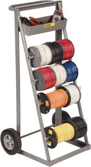 Little Giant - 300 Lb Capacity, 24" Wide x 18-1/2" Long x 45-1/2" High Wire Spool Cart - 1 Shelf, Steel - Americas Industrial Supply