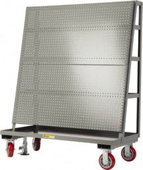 Little Giant - 36" Wide x 60" High x 24" Deep, Pegboard A-Frame with Back Shelf Storage - 2,000 Lb Capacity - Americas Industrial Supply