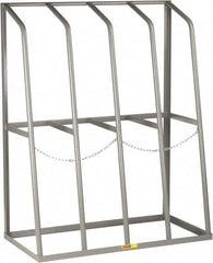Little Giant - 4 Bay, 1,500 Lb Capacity, Gray Vertical Bar Storage Rack - 48" Wide x 60" High x 24" Deep - Americas Industrial Supply