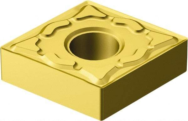 Sandvik Coromant - CNMG432 KF Grade 3005 Carbide Turning Insert - TiCN/AI2O3/TiN Finish, 80° Diamond, 1/2" Inscr Circle, 3/16" Thick, 1/32" Corner Radius - Americas Industrial Supply