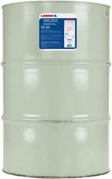 Lenox - CF 100, 55 Gal Drum Cutting & Sawing Fluid - Water Soluble, For Drilling, Grinding, Milling, Tapping - Americas Industrial Supply