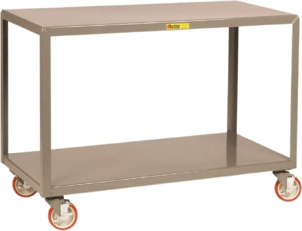 Little Giant - Mobile Table - Steel, Gray, 72" Long x 30" Deep x 34" High - Americas Industrial Supply