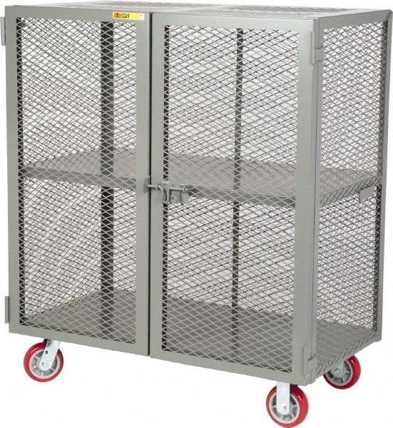 Little Giant - 2 Door, 2 Tier, Mobile Storage Locker - Americas Industrial Supply