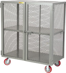 Little Giant - 2 Door, 2 Tier, Mobile Storage Locker - Americas Industrial Supply