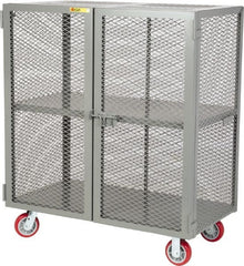 Little Giant - 2 Door, 2 Tier, Mobile Storage Locker - Americas Industrial Supply
