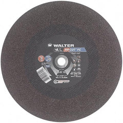WALTER Surface Technologies - 16" 24 Grit Aluminum Oxide Cutoff Wheel - 5/32" Thick, 1" Arbor, 3,800 Max RPM, Use with Stationary Tools - Americas Industrial Supply