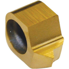 Tool-Flo - BNVR32 Grade GP22R, Internal UN Threading Insert - 32 TPI Ext Pitch, Right Hand Insert, TiN Finish, Carbide - Americas Industrial Supply