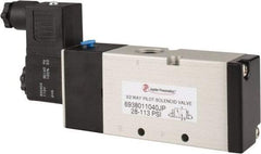 PRO-SOURCE - 3/8", 3/2 Way Single Stacking Solenoid Valve - 110 VAC, 1.38 CV Rate, 2.81" High x 6.22" Long - Americas Industrial Supply