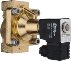PRO-SOURCE - 1", 2/2 Way Steam Series Stacking Solenoid Valve - 24 VDC, 12 CV Rate, 4.98" High x 3.94" Long - Americas Industrial Supply