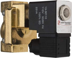PRO-SOURCE - 3/8", 2/2 Way Stacking Solenoid Valve - 110 VAC, 4.5 CV Rate, 4.19" High x 2.83" Long - Americas Industrial Supply