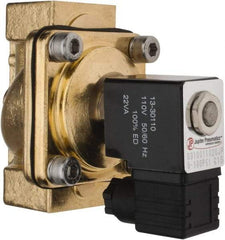 PRO-SOURCE - 1", 2/2 Way Stacking Solenoid Valve - 110 VAC, 11.92 CV Rate, 4.74" High x 3.78" Long - Americas Industrial Supply