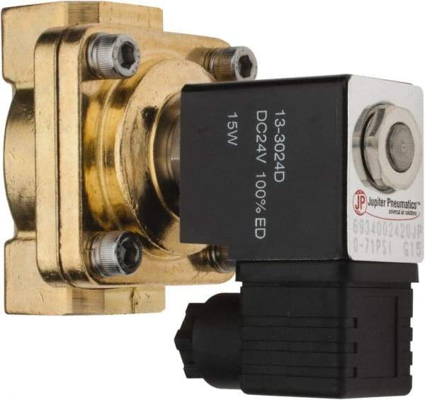 PRO-SOURCE - 3/4", 2/2 Way Stacking Solenoid Valve - 24 VDC, 8.78 CV Rate, 4.21" High x 3.54" Long - Americas Industrial Supply