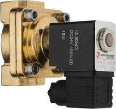 PRO-SOURCE - 3/4", 2/2 Way Stacking Solenoid Valve - 24 VDC, 8.78 CV Rate, 4.21" High x 3.54" Long - Americas Industrial Supply
