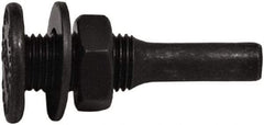 Tanis - 1/2" Arbor Hole to 1/4" Shank Diam Drive Arbor - For 3" Small Diam Wheel Brushes - Americas Industrial Supply