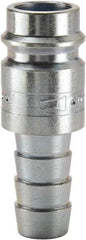 Parker - Hose Barb European High Flow Pneumatic Hose Connector - Steel, 3/8" Body Diam, 3/8" Hose ID - Americas Industrial Supply