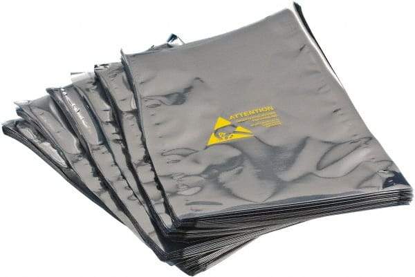 Value Collection - 10" Long x 6" Wide, 3 mil Thick, Clear Metalized Static Shield Bag - Metal-In - Americas Industrial Supply