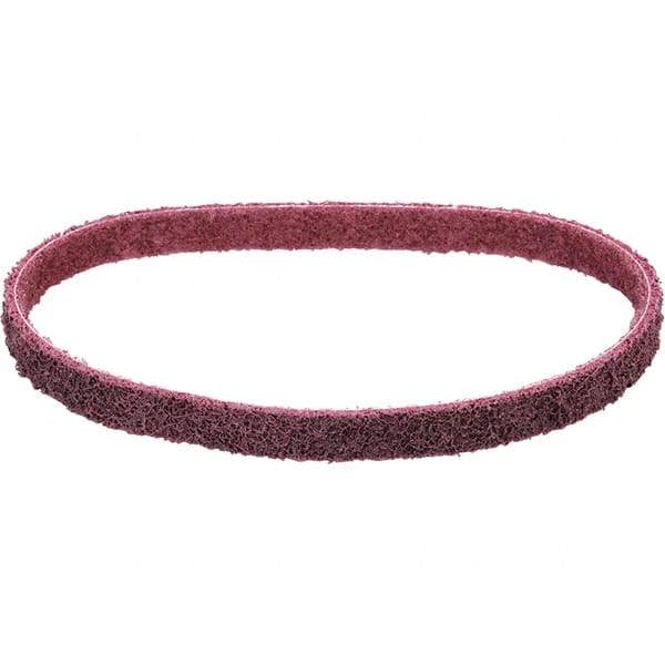 Dynabrade - 1-1/2" Wide x 30" OAL, Aluminum Oxide Abrasive Belt - Aluminum Oxide, Medium, Nonwoven, Cloth Backing, Wet/Dry - Americas Industrial Supply