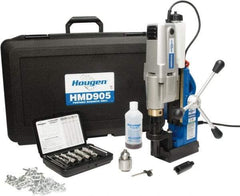 Hougen - 2" Travel, Portable Magnetic Drill Press - 250 & 450 RPM, 9 Amps, 1.5 hp, 1035 Watts - Americas Industrial Supply