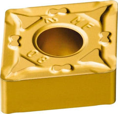 Sandvik Coromant - CNMG431 MF Grade S05F Carbide Turning Insert - TiCN/Al2O3/TiN Finish, 80° Diamond, 1/2" Inscr Circle, 3/16" Thick, 1/64" Corner Radius - Americas Industrial Supply