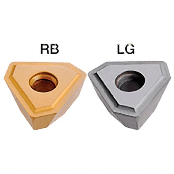 Iscar - TPMX2405 LBG Grade IC908 Carbide Indexable Drill Insert - TiAlN Finish, Triangle, 14.2mm Inscribed Circle - Americas Industrial Supply