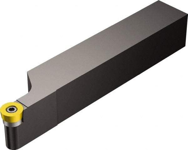 Sandvik Coromant - SRAC, Right Hand Cut, 1" Shank Height x 1" Shank Width, Neutral Rake Indexable Turning Toolholder - 6" OAL, RCMT 12 04 00 Insert Compatibility, Series CoroTurn 107 - Americas Industrial Supply