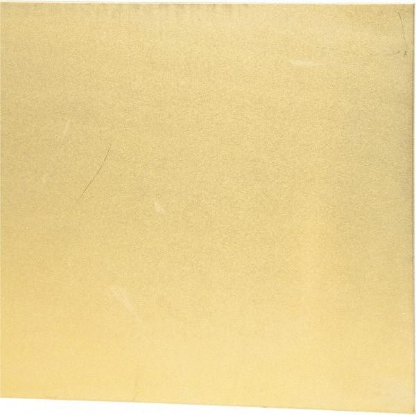 Alinabal - 2 Ft. Long x 8 Inch Wide x 0.032 Inch Thick, Shim Sheet Stock - Laminated Brass, 0.002 Inch Lamination Thickness - Americas Industrial Supply