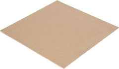 Made in USA - 12" Long, 12" Wide, Natural Gum Rubber Foam Sheet - 35 to 45 Durometer, Tan, -20 to 140°F, 3,000 psi Tensile Strength, Stock Length - Americas Industrial Supply