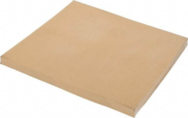 Made in USA - 12" Long, 12" Wide, Natural Gum Rubber Foam Sheet - 35 to 45 Durometer, Tan, -20 to 140°F, 3,000 psi Tensile Strength, Stock Length - Americas Industrial Supply