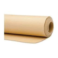 Made in USA - 36" Wide, Natural Gum Rubber Foam Sheet - 35 to 45 Durometer, Tan, -20 to 140°F, 3,000 psi Tensile Strength, Cut-to-Length - Americas Industrial Supply