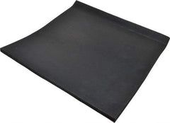 Made in USA - 12" Long, 12" Wide, Buna-N Rubber Foam Sheet - 50 to 60 Durometer, Black, -20 to 170°F, 900 psi Tensile Strength, Stock Length - Americas Industrial Supply