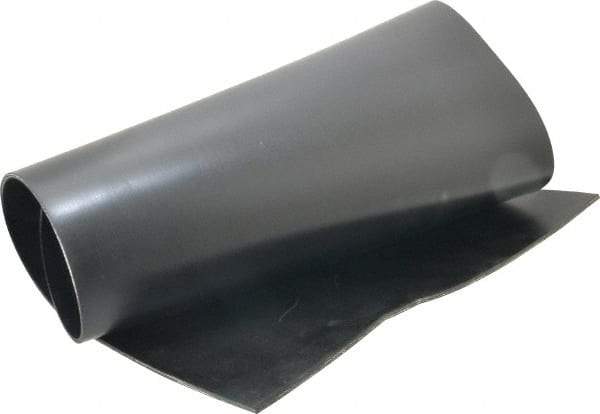 Made in USA - 24" Long, 12" Wide, Polyester-Reinforced Neoprene Rubber Foam Sheet - 50 to 60 Durometer, Black, -20 to 180°F, 1,000 psi Tensile Strength, Stock Length - Americas Industrial Supply