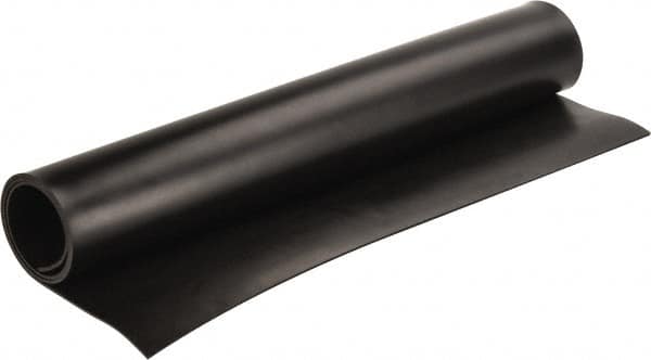 Made in USA - 36" Long, 24" Wide, Neoprene Spring Blend Rubber Foam Sheet - 65 to 75 Durometer, Black, -20 to 170°F, 1,000 psi Tensile Strength, Stock Length - Americas Industrial Supply