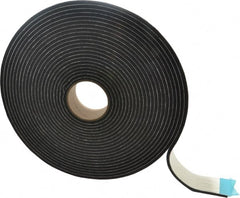 Made in USA - 45' x 2" x 1/4" Black PVC Foam Roll - Americas Industrial Supply