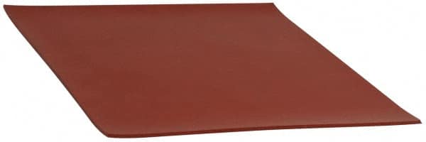 Made in USA - 12" Long, 12" Wide, Silicone Rubber Foam Sheet - 35 to 45 Durometer, Red, -60 to 500°F, 650 psi Tensile Strength, Stock Length - Americas Industrial Supply