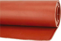 Made in USA - 36" Wide, Fiberglass-Reinforced Silicone Rubber Foam Sheet - 65 to 75 Durometer, Red, -65 to 400°F, Cut-to-Length - Americas Industrial Supply