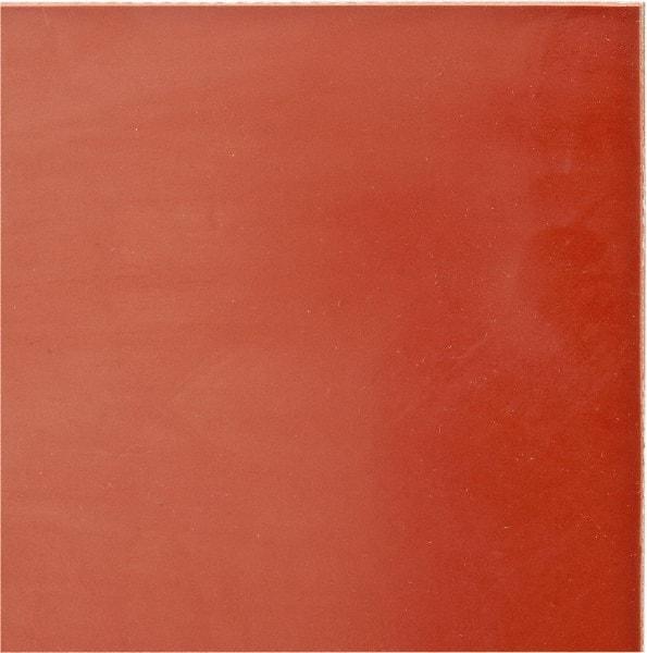 Made in USA - 36" Wide, Fiberglass-Reinforced Silicone Rubber Foam Sheet - 65 to 75 Durometer, Red, -65 to 400°F, Cut-to-Length - Americas Industrial Supply